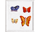 STAMPI A RILIEVO cm. 21 X 23 FARFALLE