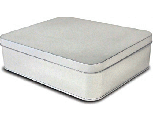 SCATOLA IN METALLO  RETTANGOLARE 17X21X7H