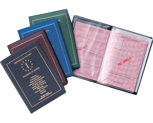 PORTAPATENTE COPERTINA IN PVC SERGE 