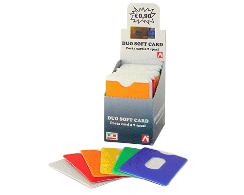 PORTACARD A 2 SCOMPARTI 