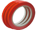 NASTRO ADESIVO PER SIGILLATORE 9mm 66mt ROSSO
