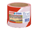 NASTRO NON ADESIVO PER SEGNALAZIONE 80mm 100mt BIANCO/ROSSO