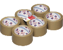 NASTRO PVC 330 IMBALLO 50mm 66mt AVANA