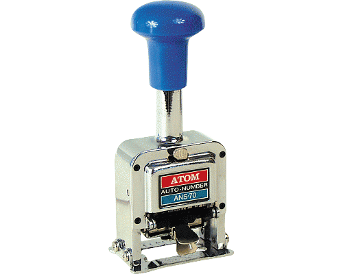 TIMBRO NUMERATORE AD AVANZAMENTO AUTOMATICO IN ACCIAIO 5mm