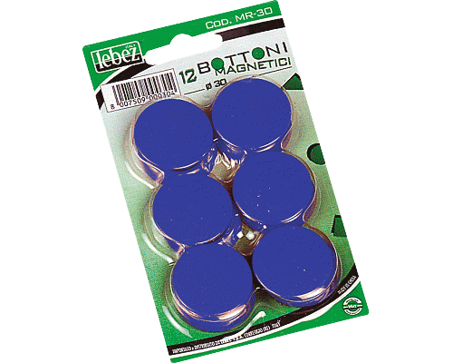 BOTTONI MAGNETICI cm. 3 BLU