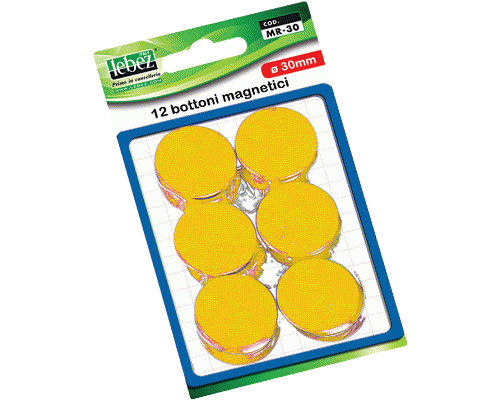 BOTTONI MAGNETICI cm. 3 GIALLO
