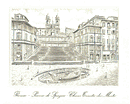 BIGLIETTI E BUSTA VEDUTE DI ROMA STILIZZATEpz. 12 cm 12 X 18 4soggetti