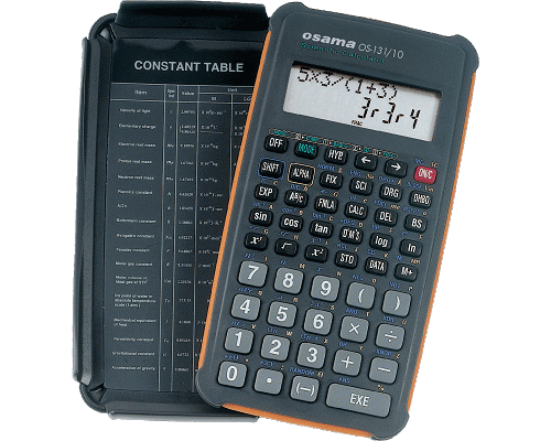 CALCOLATRICE SCIENTIFICA TECHNICO OS 131/10 301funzioni 10cifre