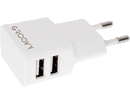 ALIMENTATORE GROOVY USB 2 PORTE BIANCA