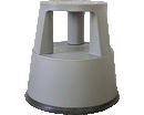 SGABELLO PLASTICA CON RUOTE RIENTRANTI GRIGIO