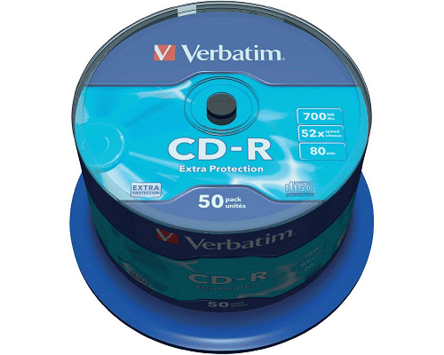 CD-R SPINDLE 700MB 80min. 50pezzi