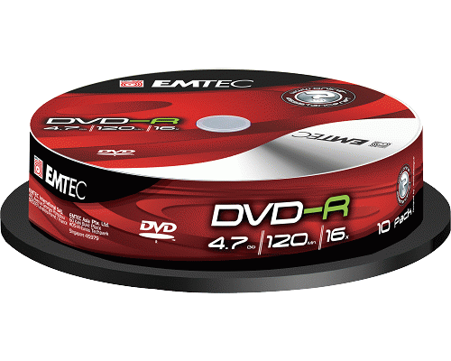 DVD SPINDLE -R 4700MB 120min. 10pezzi