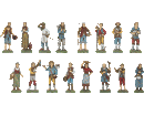 PERSONAGGI PRESEPE STILE SETTECENTO 10CM PASTORI