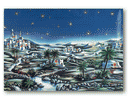 FONDALE PRESEPE cm. 70 x 100 BLU