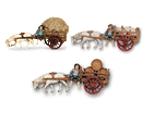 PERSONAGGI PRESEPE STILE SETTECENTO 10CM CARRETTO COMPLETO