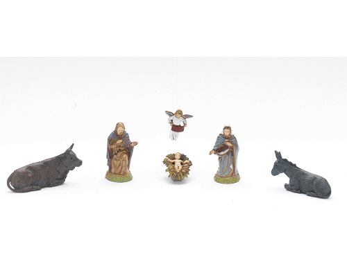 PERSONAGGI PRESEPE 6CM NATIVITA 6 PZ
