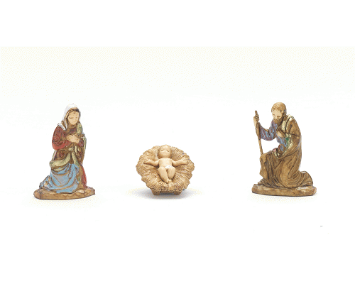 PERSONAGGI PRESEPE 3,5CM NATIVITA 3 PZ