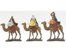 PERSONAGGI PRESEPE 10CM RE MAGI SUL CAMMELLO 3PZ