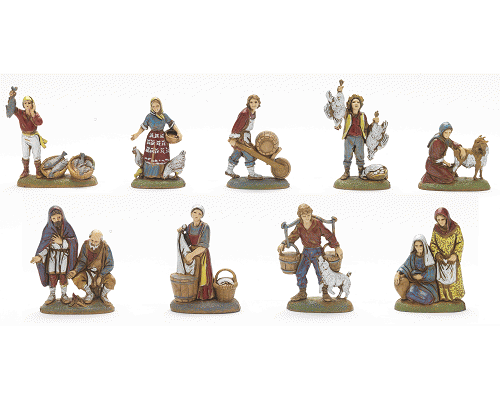 PERSONAGGI PRESEPE 6CM PASTORI DOPPI