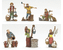 PERSONAGGI PRESEPE STILE SETTECENTO 10CM PASTORI DOPPI