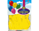 PALLONCINI BUSTA MEDIUM GIALLO 20pz 28cm