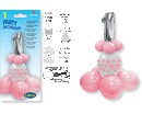 MINI KIT FOIL 1 COMPLEANNO cm. 88 ROSA
