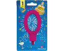 CANDELE NUMERATE h 11,5cm NR.0 ROSSO