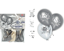 PALLONCINI EVENTI BUSTA ANNIVERSARIO 25 15pz LARGE 28cm