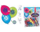 PALLONCINI EVENTI BUSTA 30 ANNI 15pz LARGE 28cm
